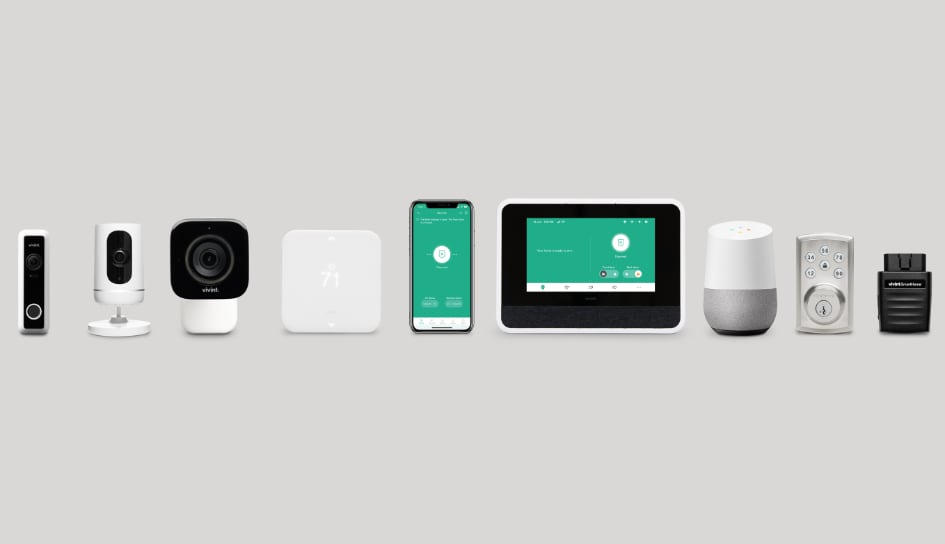 Vivint home security product line in Houston